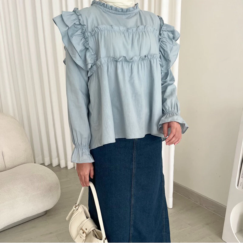 NOLYN BLOUSE BY BOONAA | BKK BLOUSE | COTTON BANGKOK | BLOUSE BANGKOK - Gambar 2