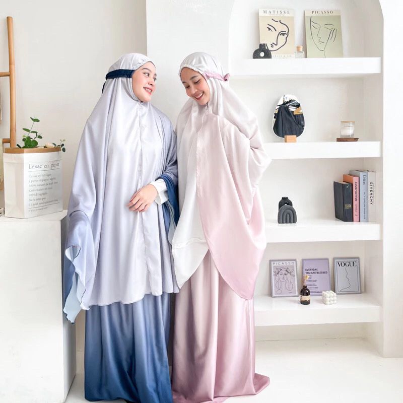 MEDINA PRAYER SET BY BOONAACHIC | PRAYER SET SILK | MUKENA PEREMPUAN | MUKENA GRADASI